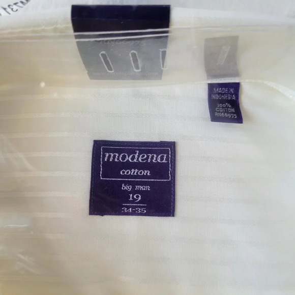 MODENA Cotton Big Man’s Shirt (Size: 34 – 35) - Picture 4 of 11